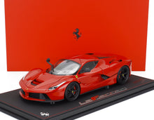 FERRARI - LAFERRARI 2013 - JANTES NOIRES - AVEC VITRINE - ROSSO CORSA ROUGE