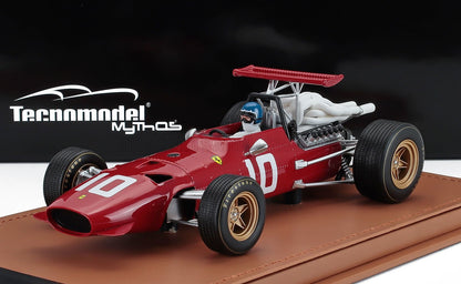 FERRARI - F1 312 SCUDERIA FERRARI N 10 DUTCH GP (avec figurine pilote) 1968 JACKY ICKX - ROUGE