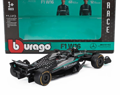 MERCEDES GP -  F1  W16 TEAM AMG PETRONAS MOTORSPORT N 63 SAISON 2025 GEORGE RUSSELL - NOIR ARGENT VERT