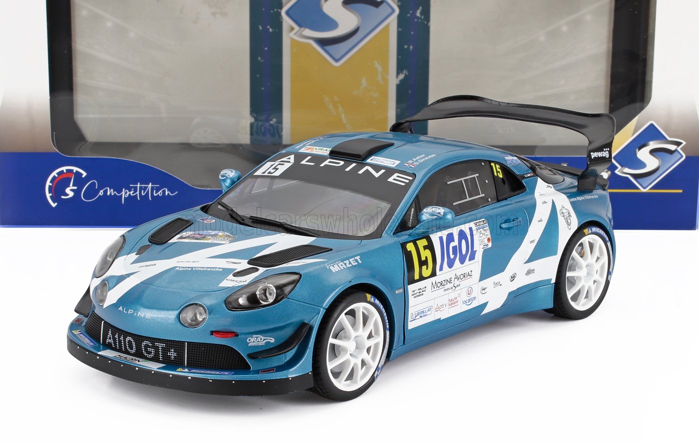 RENAULT - ALPIUNE A110 RGT N 15 RALLYE MONT BLANC 2024 RAPHAEL ASTIER - DENIS GIRAUDET - BLEU BLANC - Vroomi