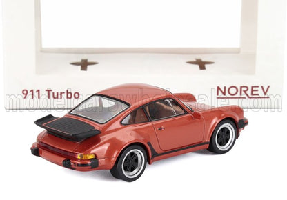 Modèle réduit Norev Porsche 911 Turbo orange métallisé, réplique détaillée, désormais disponible sur Vroomi