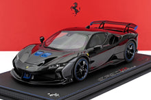 FERRARI - SF90 XX STRADALE 2024 - CON VETRINA - AVEC VITRINE - NERO DAYTONA - BLACK BLUE