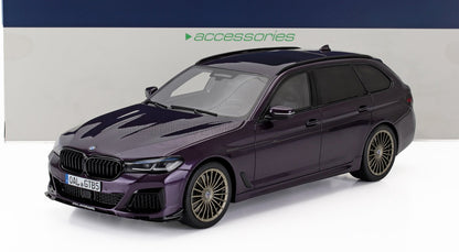 Touring réduit BMW Alpina B5 Touring violet avec jantes dorées et vitres teintées, disponible sur Vroomi.