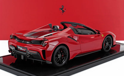 FERRARI - 488 PISTA SPIDER 2018 - AVEC VITRINE - ROSSO CORSA - ROUGE