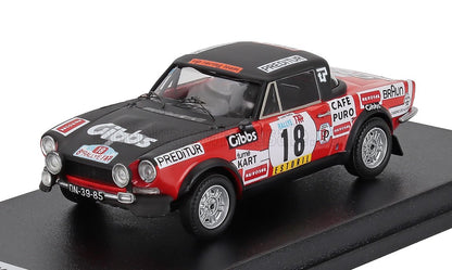 FIAT - 124 SPORT 1600 SPIDER (version nuit) N 25 RALLY TAP 1974 LUIS NETTO - JOCAMES - ROUGE NOIR
