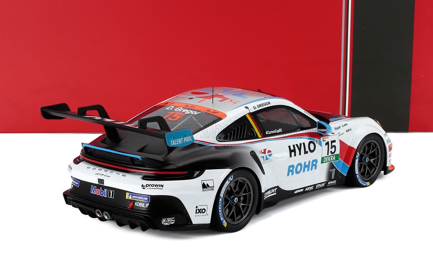 PORSCHE - 911 992-2 GT3 TEAM 75 BERNHARD N 15 PORSCHE CARRERA CUP ALLEMAGNE SAISON 2025 DANIEL GREGOR - BLANC NOIR - Vroomi