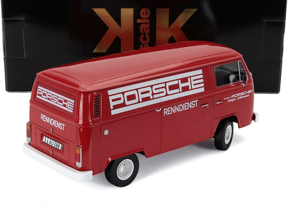 VOLKSWAGEN - FOURGONNETTE DE LIVRAISON T2b PORSCHE RENNDIENST 1972 - ROUGE