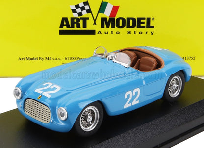 FERRARI - 166MM BARCHETTA SPIDER N 22 MONTECARLO 1952 L.FERRAUD - LIGHT BLUE