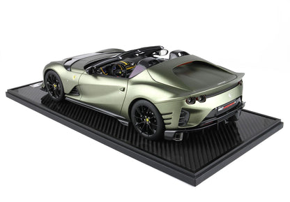 FERRARI 812 COMPETIZIONE À L'ÉCHELLE 1/12 VERT MANZONI MAT - Vroomi