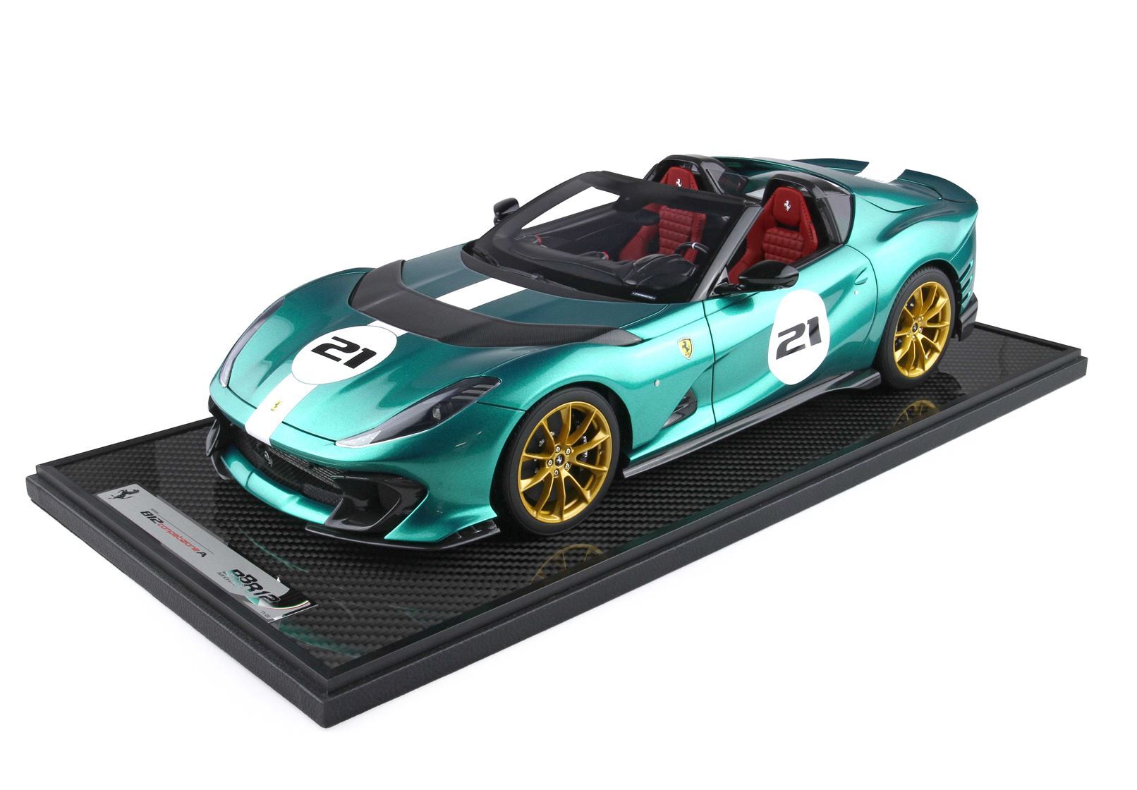 FERRARI 812 COMPETIZIONE À L'ÉCHELLE 1/12 GREEN JEWEL - Vroomi