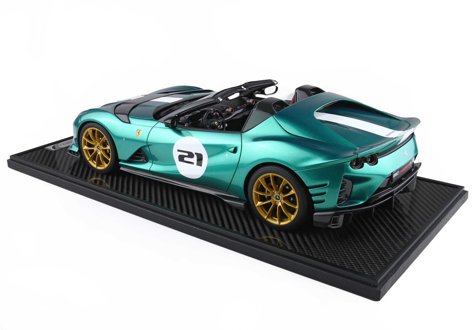 FERRARI 812 COMPETIZIONE À L'ÉCHELLE 1/12 GREEN JEWEL - Vroomi
