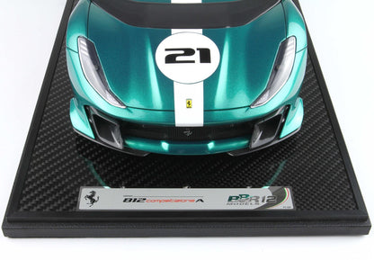 FERRARI 812 COMPETIZIONE À L'ÉCHELLE 1/12 GREEN JEWEL - Vroomi