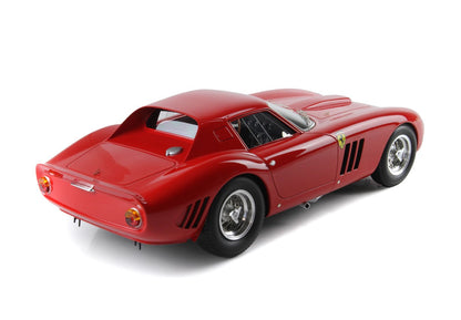 Red classic Ferrari 250 GTO model car in studio, featured on Vroomi's collection