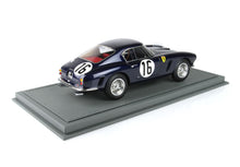 Dark blue Ferrari 250 GT Berlinetta race car model with number 16, displayed on gray base, now available on Vroomi