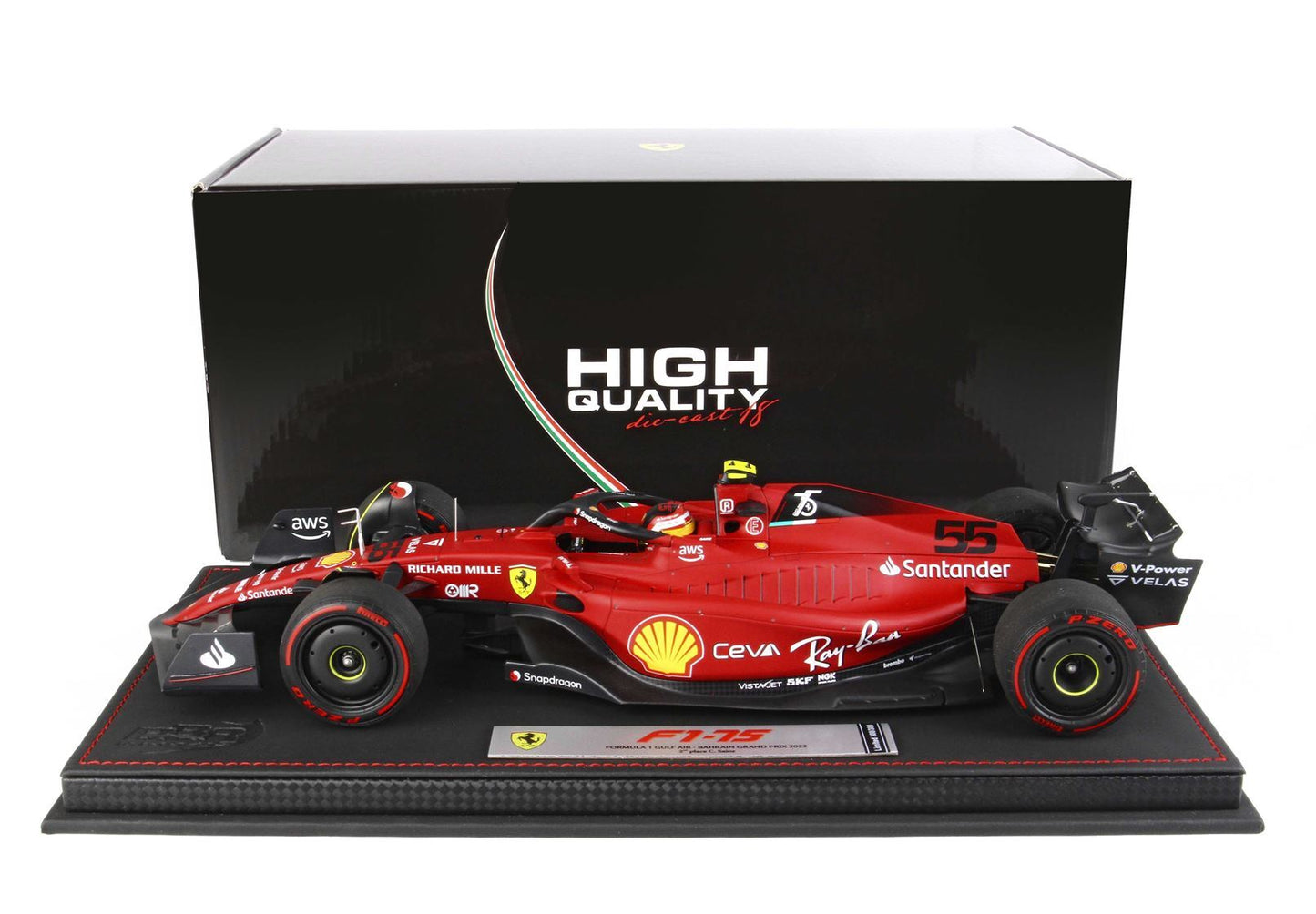 FERRARI F1-75 GP BAHREÏN 2022 CARLOS SAINZ - Vroomi