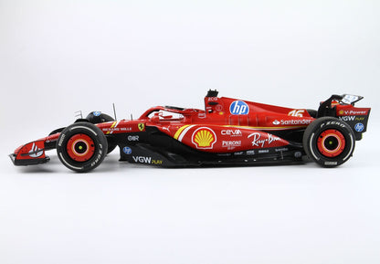FERRARI SF24 MONACO GP 2024 DIECAST - POLIFOAM PACK AUTO DEL VINCITORE LECLERC - Vroomi