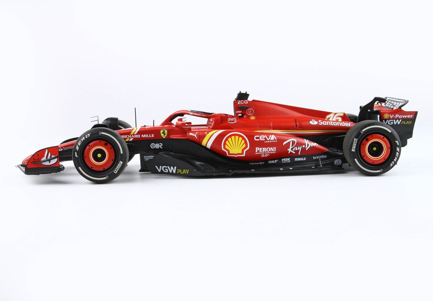 FERRARI SF24 AUSTRALIAN GP 2024 DIECAST - LUXURY PACKAGING IN CHARLES LECLERC SECONDO POSTO - Vroomi