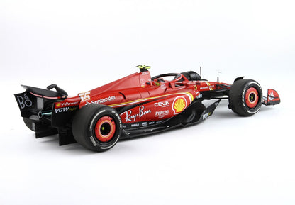 FERRARI SF24 AUSTRALIAN GP 2024 DIECAST - POLIFOAM PACKAGING CARLOS SAINZ VINCITORE - Vroomi