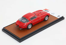 Red Ferrari 340 MM 1953 model car on display base with brown textured platform, offered on Vroomi