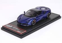 FERRARI SF90 SPIDER - TOIT FERMÉ BLU ELETTRICO METAL - Vroomi