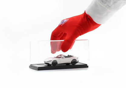 FERRARI ROMA SPIDER BIANCO CERVINO - JANTES NOIRES BRILLANTES - Vroomi