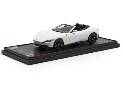 FERRARI ROMA SPIDER BIANCO CERVINO - JANTES NOIRES BRILLANTES - Vroomi