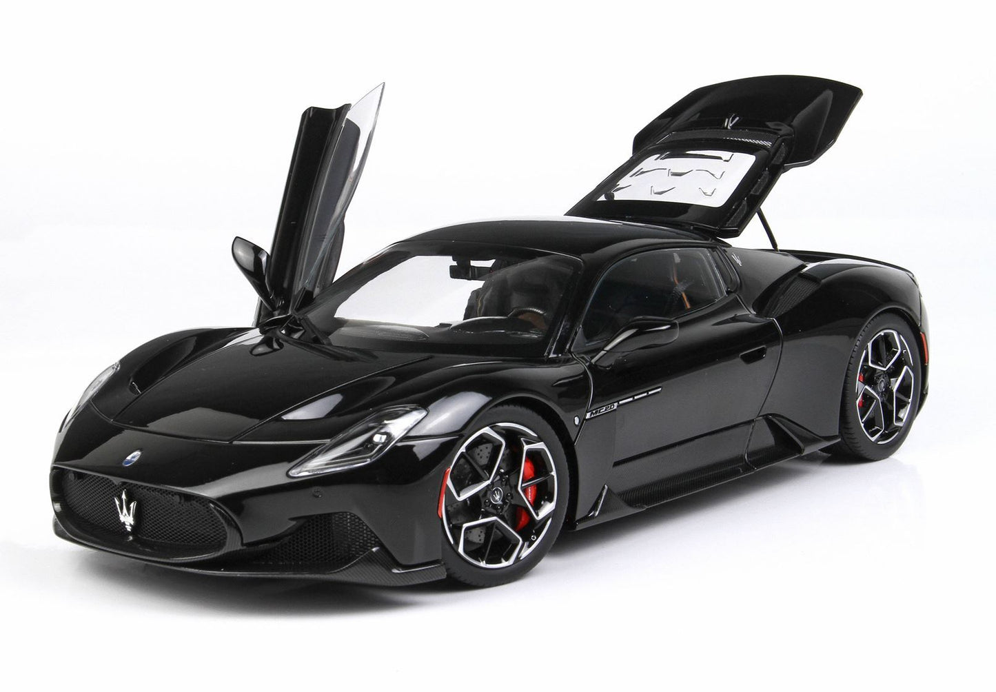MASERATI MC20 DIECAST FULL OPEN NERO ENIGMA - Vroomi