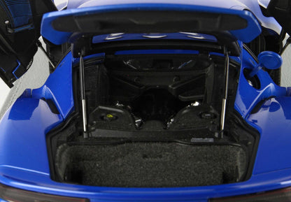 MASERATI MC20 DIECAST FULL OPEN BLU INFINITO - VITRINE INCLUSE - Vroomi