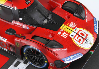 FERRARI 499P 24H LE MANS CAR N. 50 2023 ÉDITION LIMITÉE SALIE À LA FIN DE LA COURSE - Vroomi