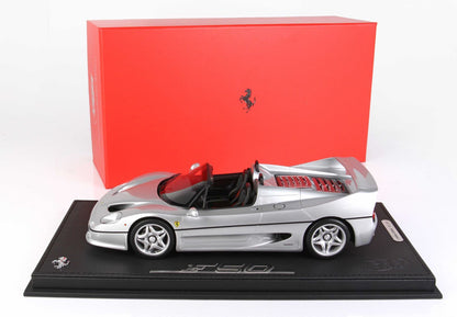 FERRARI F50 COUPÉ 1995 VERSION SPIDER ARGENTO NURBURGRING METALLIZZATO - Vroomi