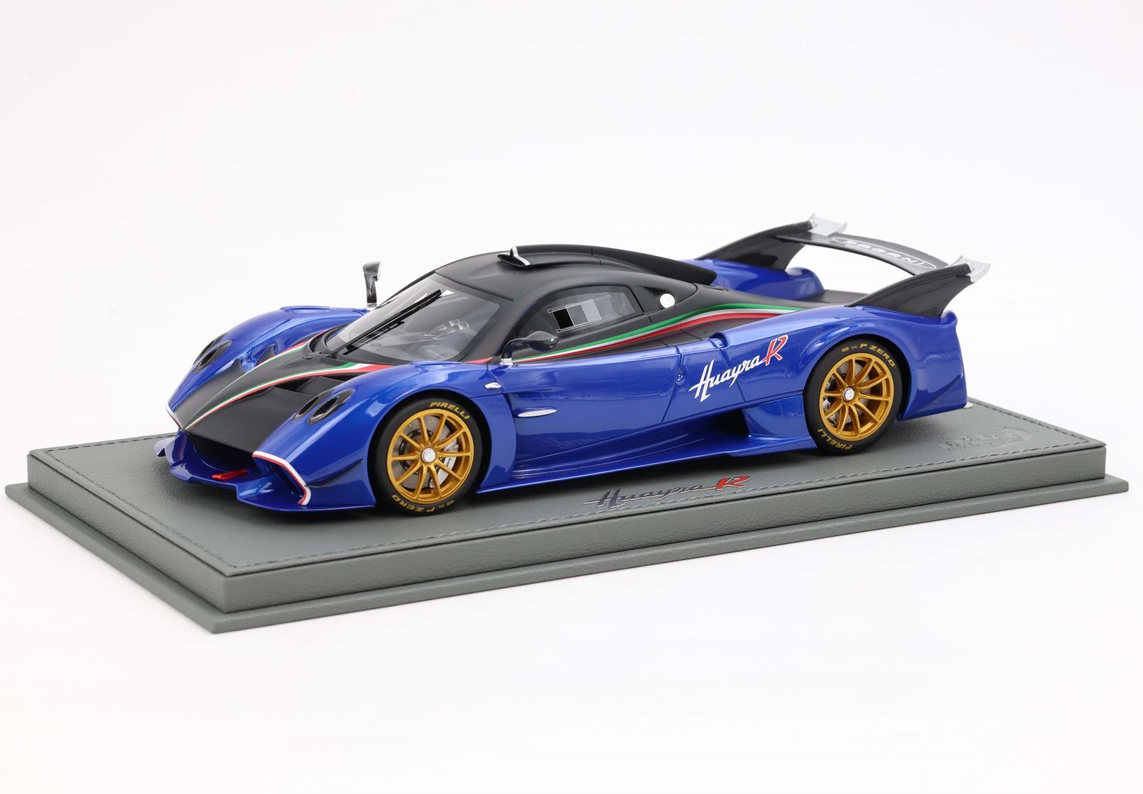 PAGANI HUAYRA R NERO OPACO E BLU FRANCIA - Vroomi