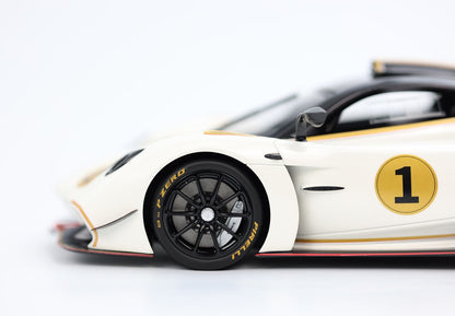 PAGANI HUAYRA R BIANCO BENNY E TETTO CARBONIO LUCIDO - Vroomi