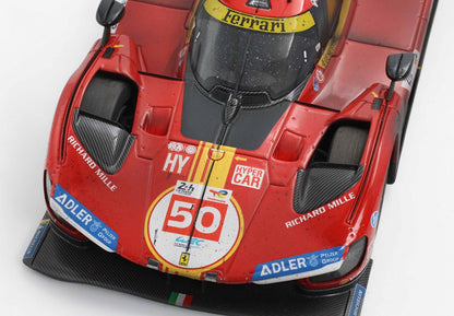 FERRARI 499P VOITURE N° 50 - VAINQUEUR DES 24 HEURES DU MANS 2024 ÉDITION DIRTY - Vroomi