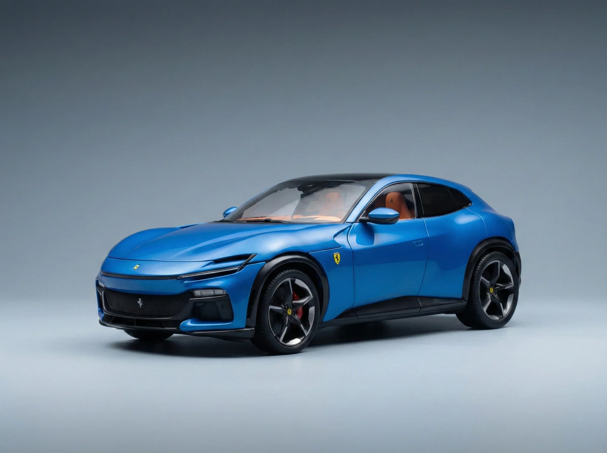 Modèle réduit de Ferrari bleu, réplique de collection, disponible dès maintenant sur Vroomi