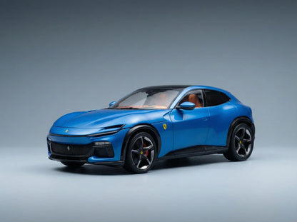 Modèle réduit de Ferrari bleu, réplique de collection, disponible dès maintenant sur Vroomi