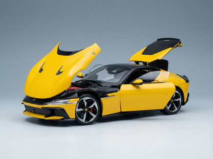 FERRARI - 12CILINDRI 2024 - WITH SHOWCASE - NUMBERED ONE BY ONE - GIALLO MODENA - YELLOW