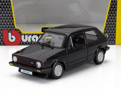 Modellino di Volkswagen Golf GTI nera del 1979 con confezione originale, disponibile su Vroomi.