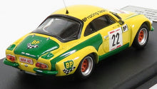 RENAULT - A110 ALPINE 22 RALLY YPRES 1976 F.ROOTHAERT - E.NIJS - GIALLO VERDE