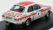 FORD ENGLAND  ESCORT MKI BLAUPUNKT TEAM COLT RACING VINCITORE DEL RALLY 1000 LAKES 1973 T.MAKINEN - H.LIDDON - BIANCO ROSSO