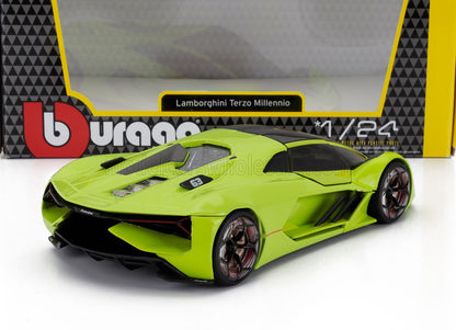 Modellino Lamborghini Terzo Millennio verde di Bburago in scala 1:24, disponibile su Vroomi