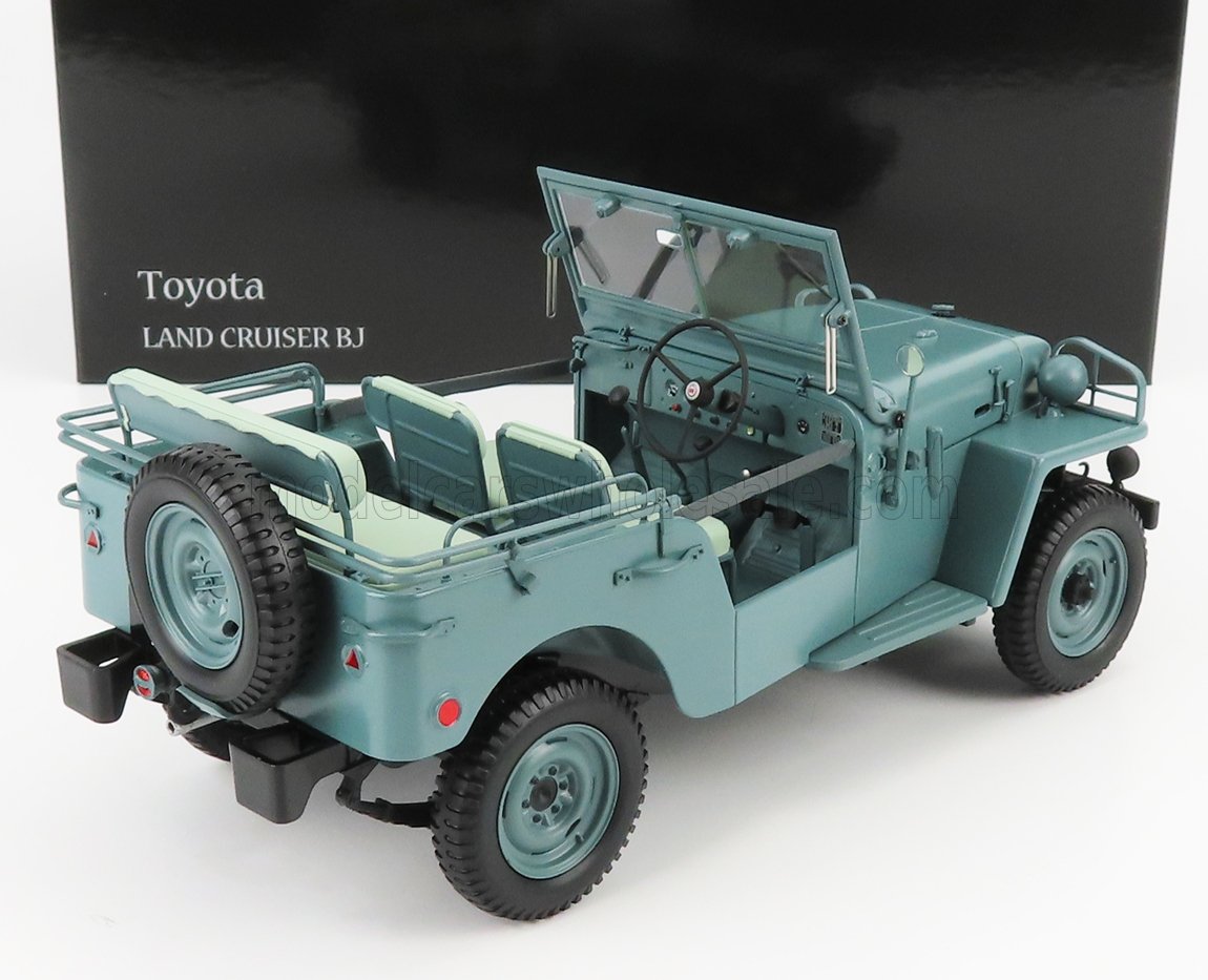 Toyota Land Cruiser BJ blu con tetto apribile e interni curati, ora disponibile su Vroomi.