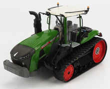 Modello di trattore cingolato Fendt 1167 Vario verde con ruote rosse e tetto bianco disponibile su Vroomi.