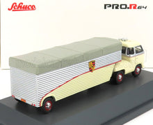 VOLKSWAGEN - T1b CONTINENTAL MOTORS PORSCHE CAR TRANSPORTER 1962 - CREMA GRIGIO ARGENTO - Vroomi