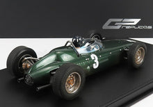 BRM | F1 P57 BRM TEAM N 3 VINCITORE CAMPIONE DEL MONDO DEL SUD AFRICA (con figura del pilota - versione sporca) 1962 GRAHAM HILL - CON VETRINA - CON VETRINA