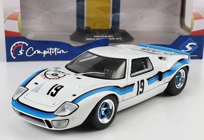 FORD - GT40 MKI N 19 CAMPIONATO ANGOLANO 1973 - BIANCO E BLU A DUE TONALITÀ - Vroomi