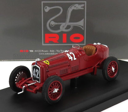 ALFA ROMEO - P3 TIPO B N 42 VINCITRICE DEL CIRCUITO DEL MONTENERO - COPPA CIANO 1934 ACHILLE VARZI - ROSSA