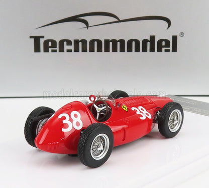 Modellino vintage rosso di Ferrari da corsa numero 38 di Tecnomodel, disponibile su Vroomi.