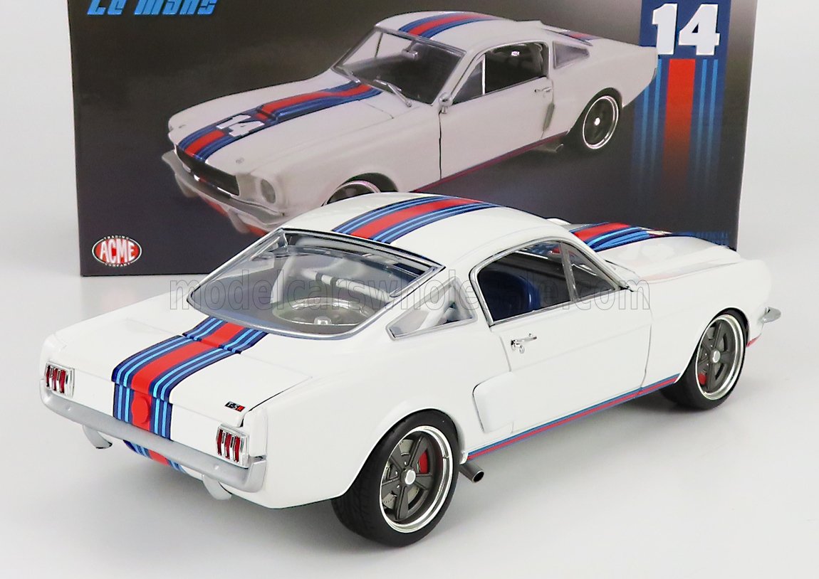 FORD - MUSTANG SHELBY GT 350R COUPE N 14 LE MANS 1965 - BIANCO - Vroomi
