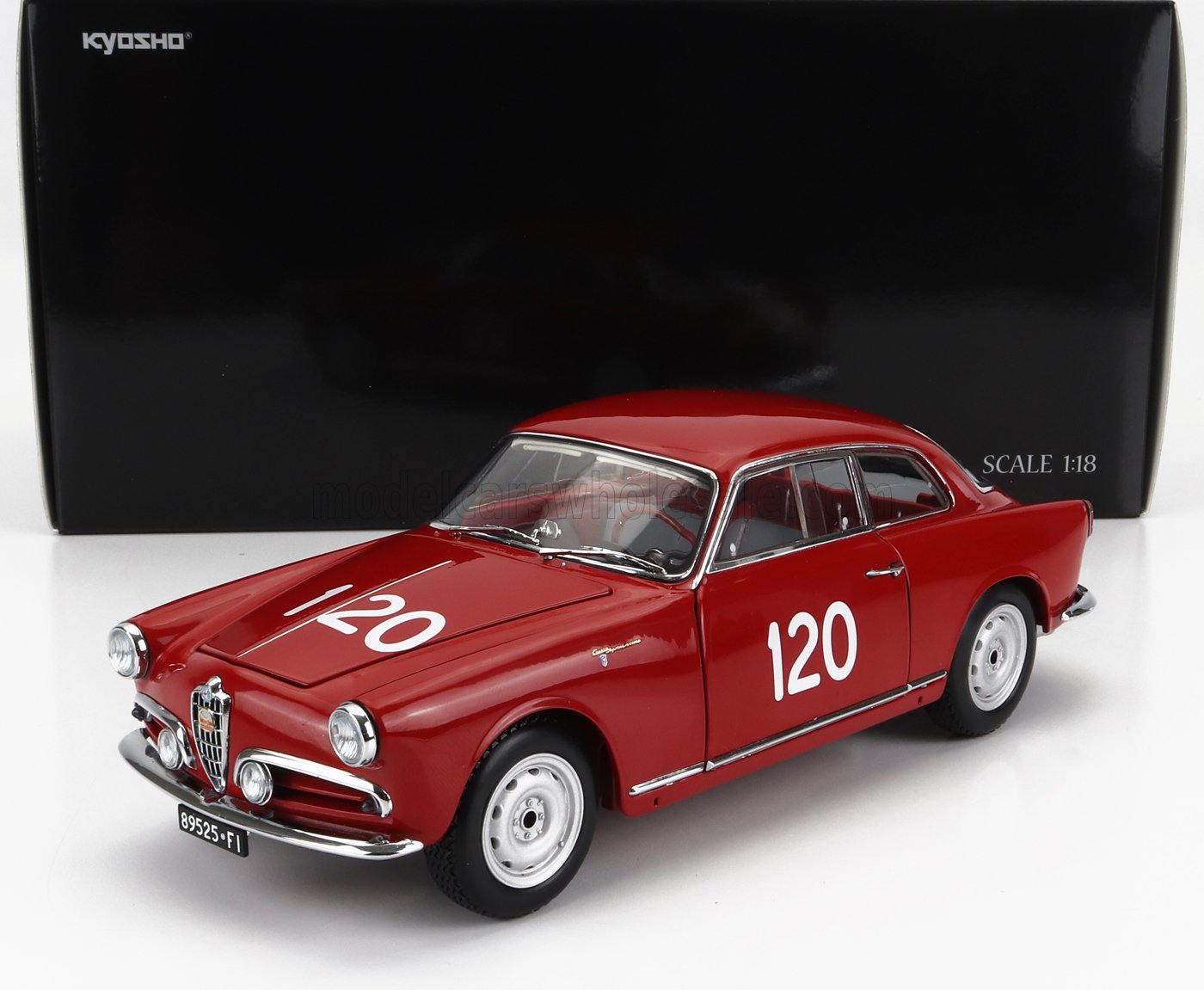 ALFA ROMEO - GIULIETTA SV SPRINT VELOCE N 120 MILLE MIGLIA 1956 G.BECUCCI - P.CAZZATO - ROSSO
