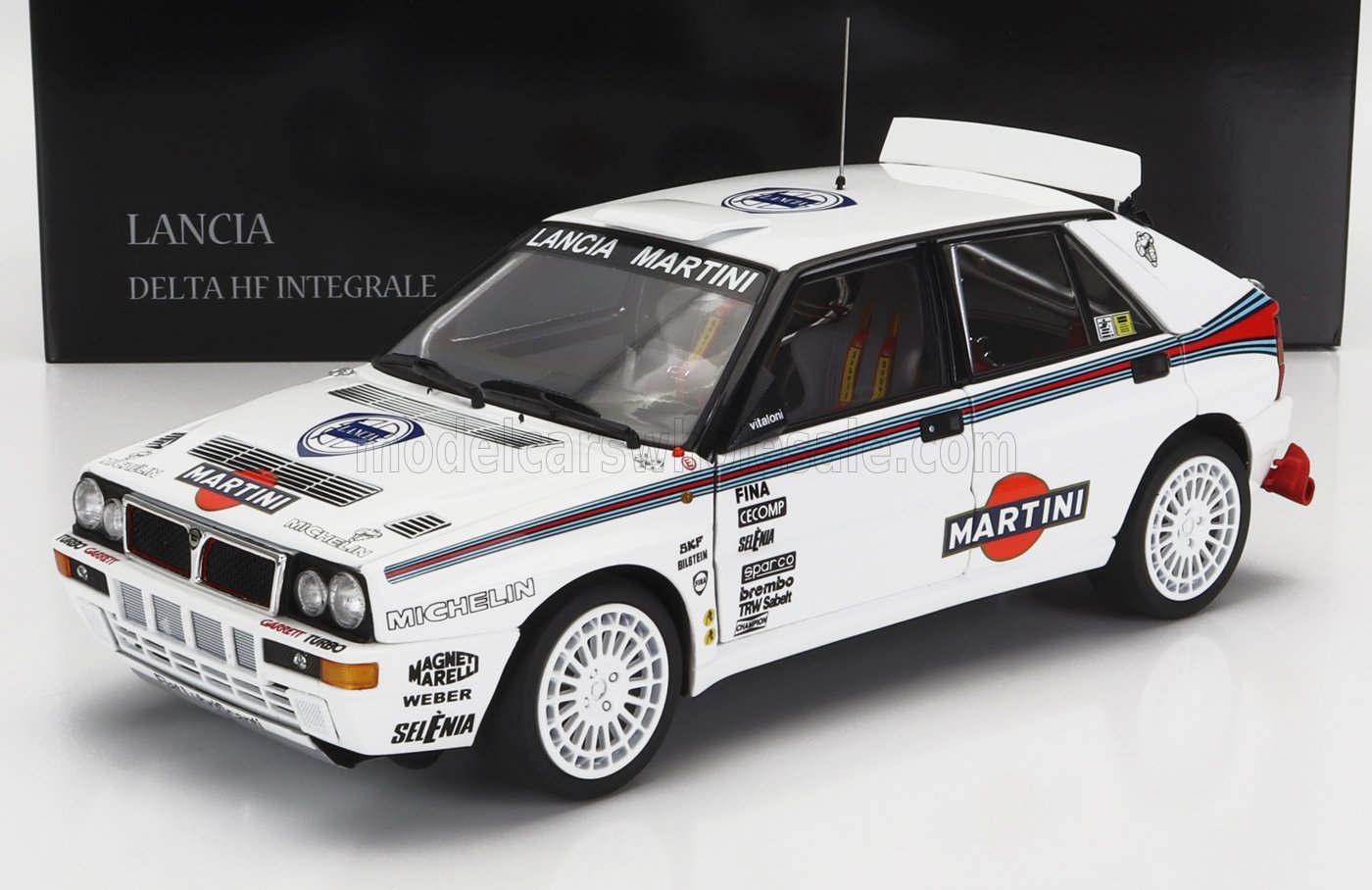 LANCIA - DELTA HF INTEGRALE EVOLUZIONE MARTINI RACING N 0 TEST CAR RALLY STAGIONE 1992 - BIANCO BLU ROSSO